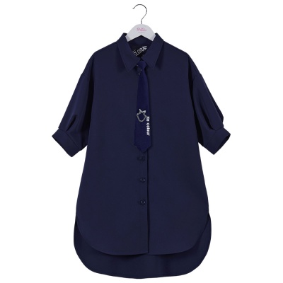 Платье школьное Deloras 63959Q синий 01